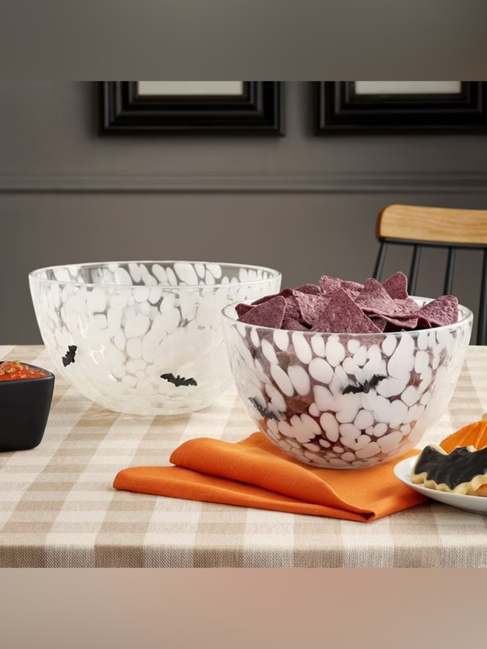Halloween Icon Glass Serving Bowls, Set of 2